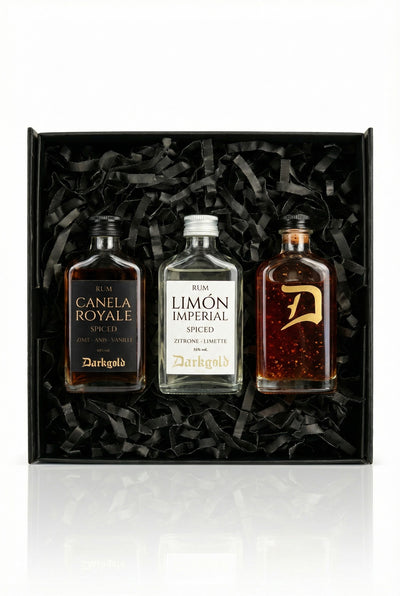 Darkgold Premium Geschenkbox – 3× Edition Bottles